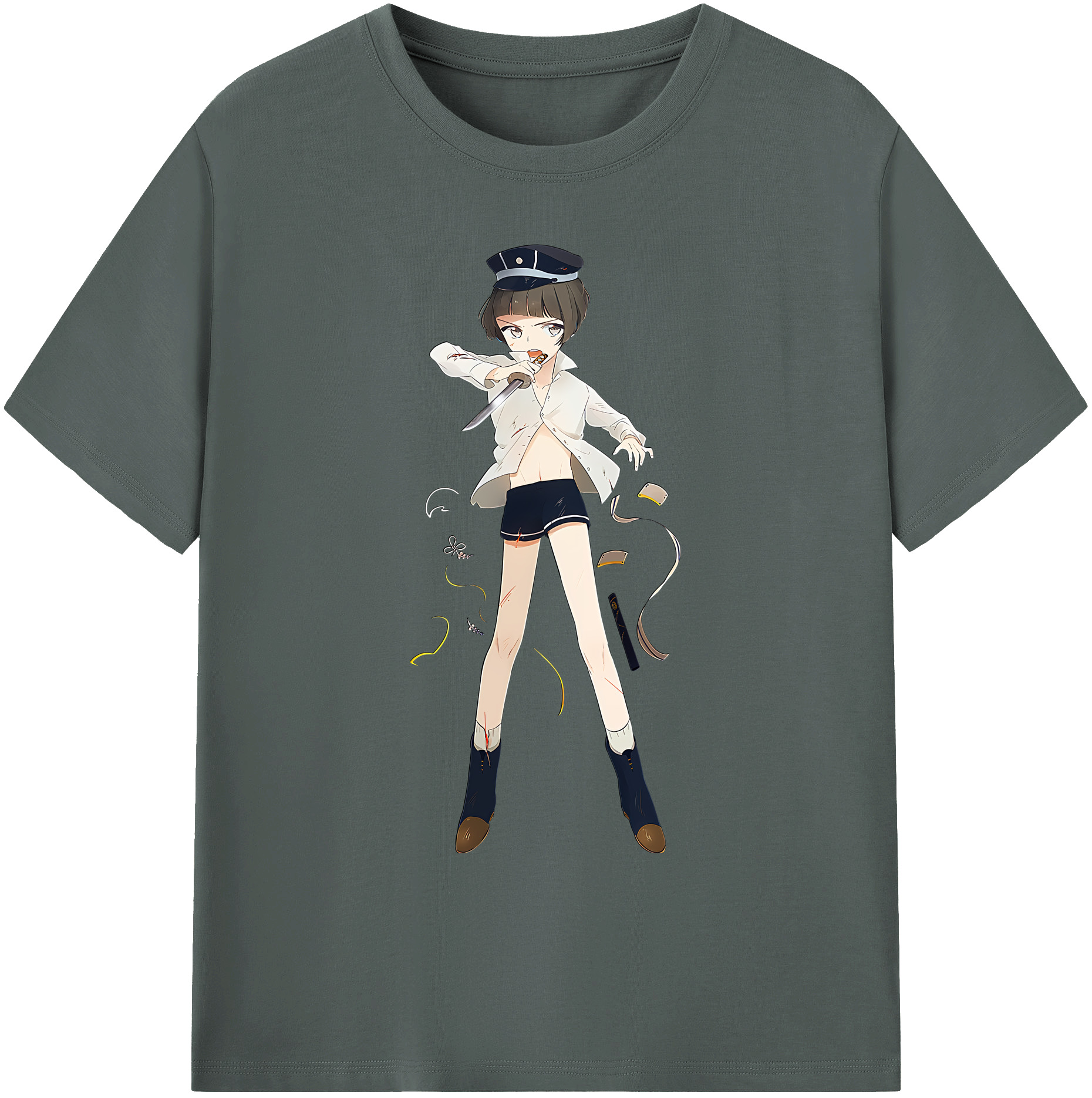 （画像用） 刀剣乱舞 Touken Ranbu 綿100％ メンズ半袖Tシャツ｜肌触りやわらか＆通気性